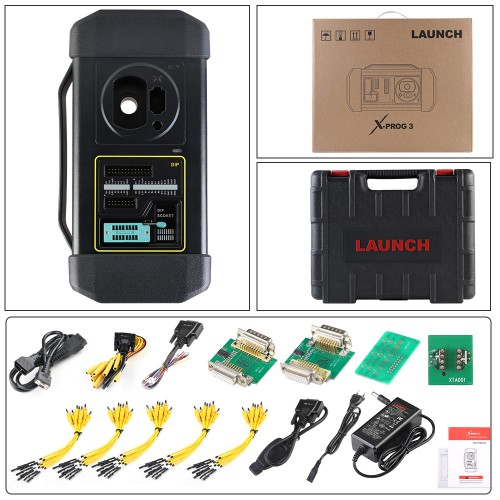 Launch X431 PRO5 PRO 5 With J254 SmartLink 2.0 Plus X-PROG 3 GIII And Launch X431 MCU3 Adapter For BENZ All Keys Lost and ECU TCU Reading Supports MQB
