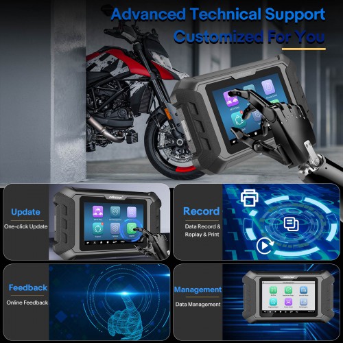 OBDSTAR iScan Ducati Motorcycle Diagnostic Scanner & Key Programmer & Service Light Reset Support up to 2024 Send free M041 Cable