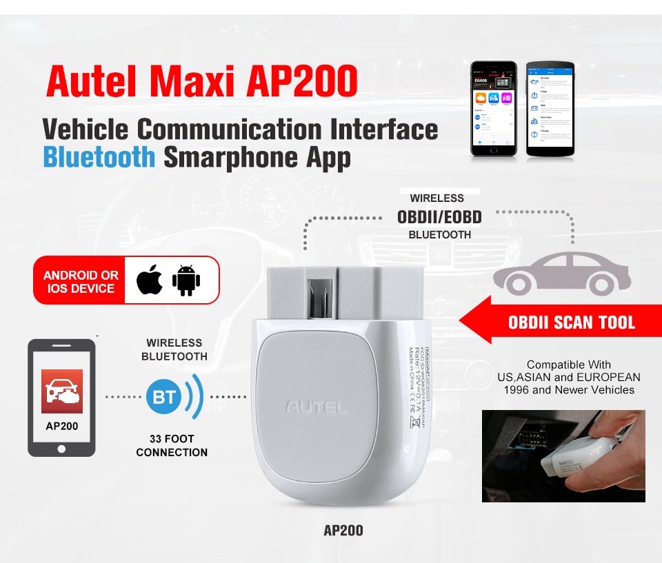 Autel Maxiap AP200 features