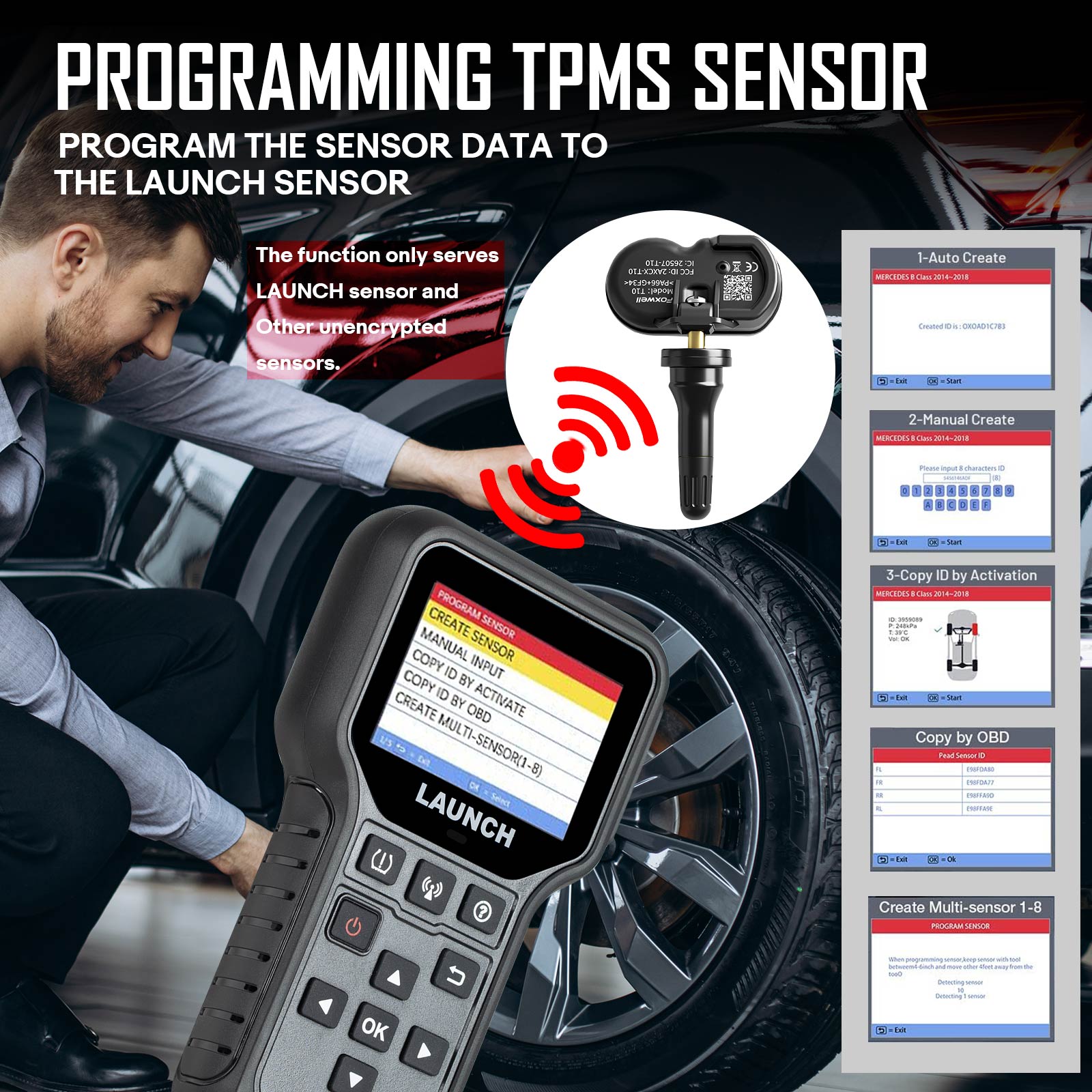 launch crt5011e can program LAUNCH LTR-01 Sensor & Other Unencrypted Sensors